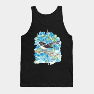 Willie Wagtail on Lechenaultia Tank Top